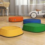 Conjunto de Pedras de Equilíbrio Empilháveis para Crianças de 5 Peças com Forma de Joaninha e Antiderrapantes Multicolor