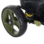 Go - Kart a pedais para crianças acima de 3 anos com freio embreagem assento ajustável máx. 35 kg 105x54x61cm Verde
