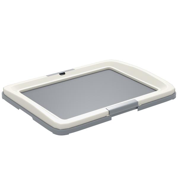 Tabuleiro para Resguardos de Cães Sanita para Cães com Bandeja para Treino em Exterior e Interior 63x48,5x6 cm Cinza