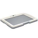 Tabuleiro para Resguardos de Cães Sanita para Cães com Bandeja para Treino em Exterior e Interior 63x48,5x6 cm Cinza