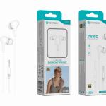 Auriculares Estéreo com Microfone Branco E-037 – Conexão 3.5mm, Áudio Hi-Fi
