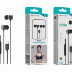 Auriculares Estéreo com Microfone Negro E - 041 – Conexão USB - C, Áudio Hi - Fi