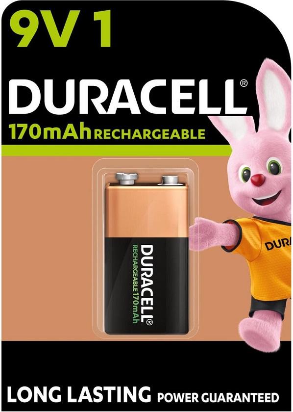 Pilha Recarregável 9V 170mAh Ni - Mh - DURACELL