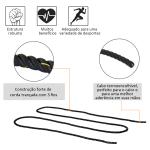 Corda de Batalha Ø38 mm Comprimento 9 m Battle Rope para Exercícios Fitness Crossfit Ultra - Resistente Preto e Amarelo