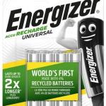 Blister 4x Pilhas Recarregáveis AAA 500mAh HR03 1,2V - ENERGIZER