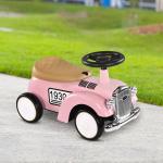 Carro Andador para Bebé de 12 a 36 Meses com Buzina Compartimento de Armazenamento e Volante 58x27x35 cm Rosa