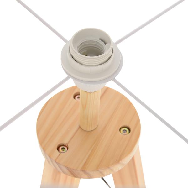 Candeeiro de Pé Moderno com Lâmpadas de E27, 40W e Interruptor de Pé, com Base de Tripé Inoxidável 154cm