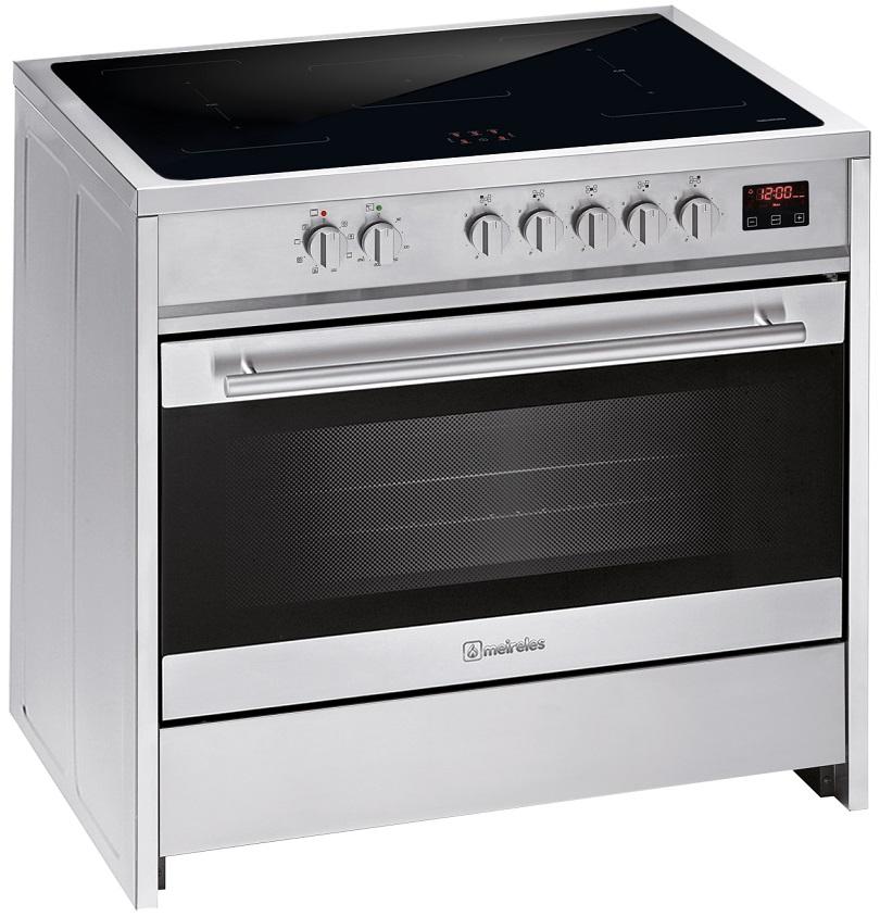 Fogão Elétrico 90 x 60 E 913 X c/ Zona de Indução (Inox) - MEIRELES