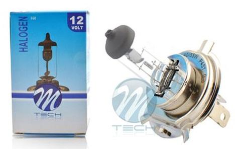 Lampada p/ Automóvel H4 55W 12V - M - TECH