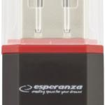 Leitor de Cartões MicroSD USB 2.0 (Preto) - ESPERANZA