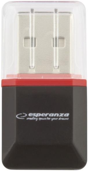 Leitor de Cartões MicroSD USB 2.0 (Preto) - ESPERANZA