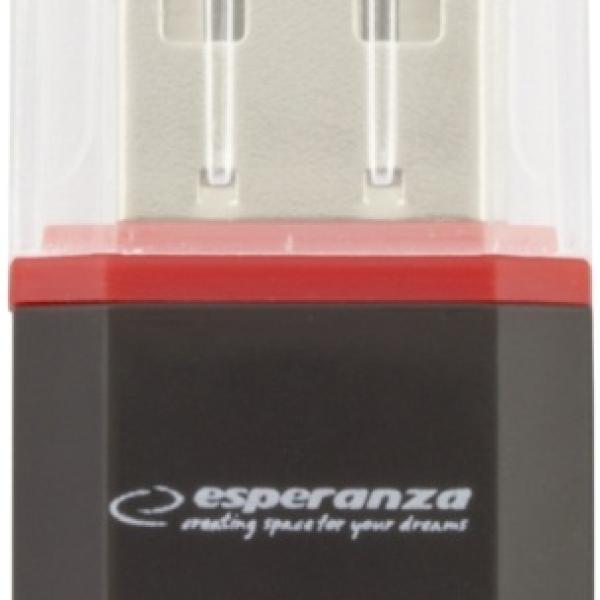 Leitor de Cartões MicroSD USB 2.0 (Preto) - ESPERANZA