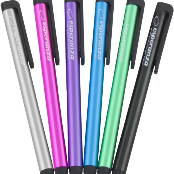 Caneta Stylus p/ Ecrãs Capacitivos de Tablets e Smartphones (Cores Sortidas) - ESPERANZA