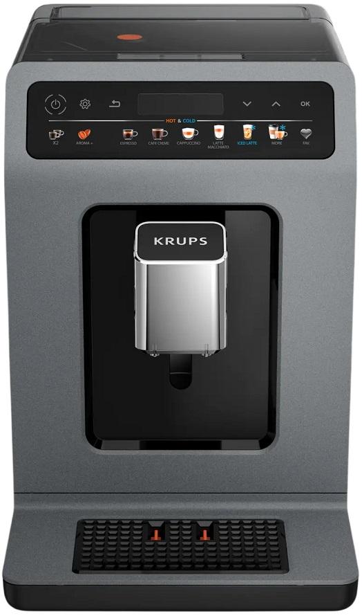 Máquina de Café Automática Evidence Hot & Cold EA898GF0 2.5L 1450W (Preto/Cinzento) - KRUPS