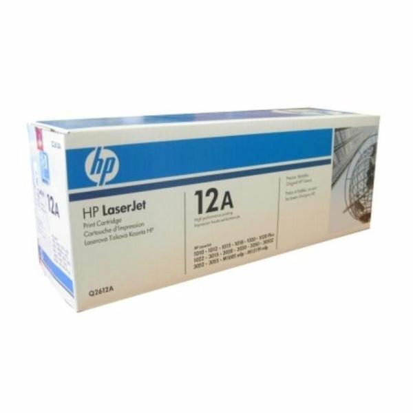 Tóner Original Hewlett Packard Q2612A Preto