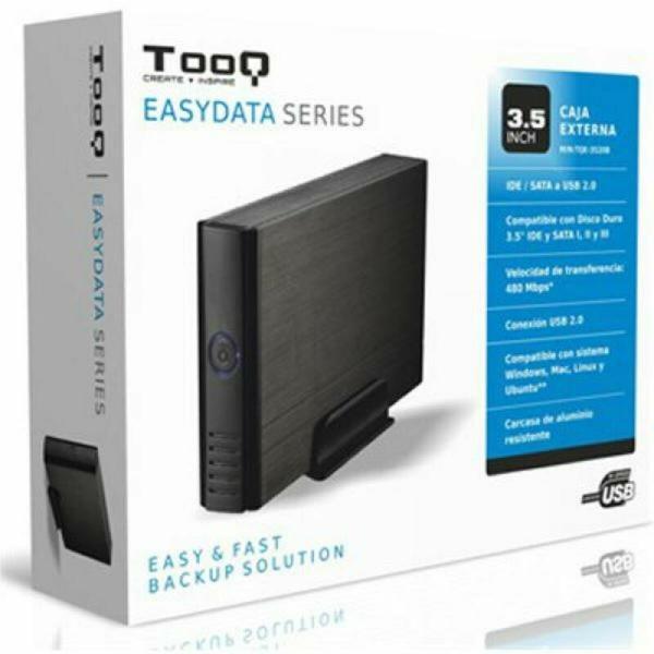 Caixa externa TooQ TQE-3520B HD 3.5" IDE / SATA III USB 2.0 Preto 3,5"