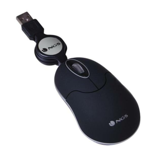Rato Ótico Retrátil NGS NGS-MOUSE-0973 Preto 1000 dpi