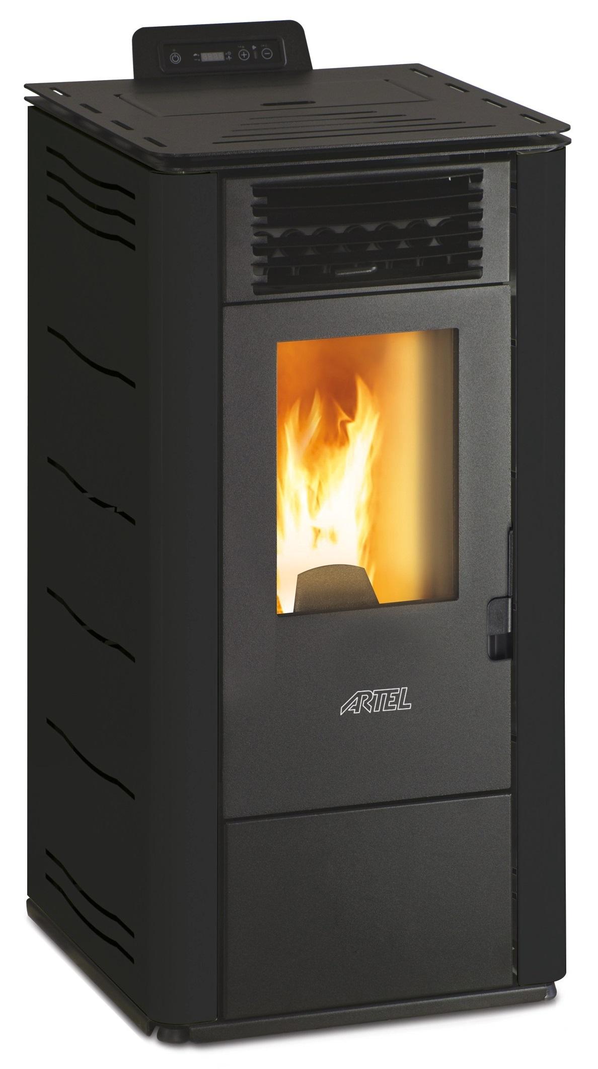 Salamandra de Pellets 9kW Easy M (Preto) - ARTEL