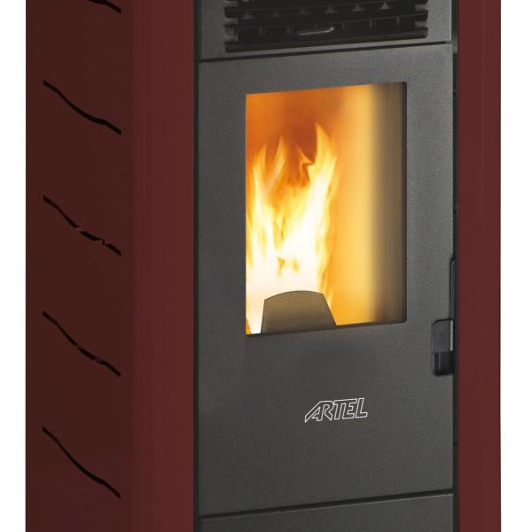 Salamandra de Pellets 9kW Easy M (Bordeaux) - ARTEL