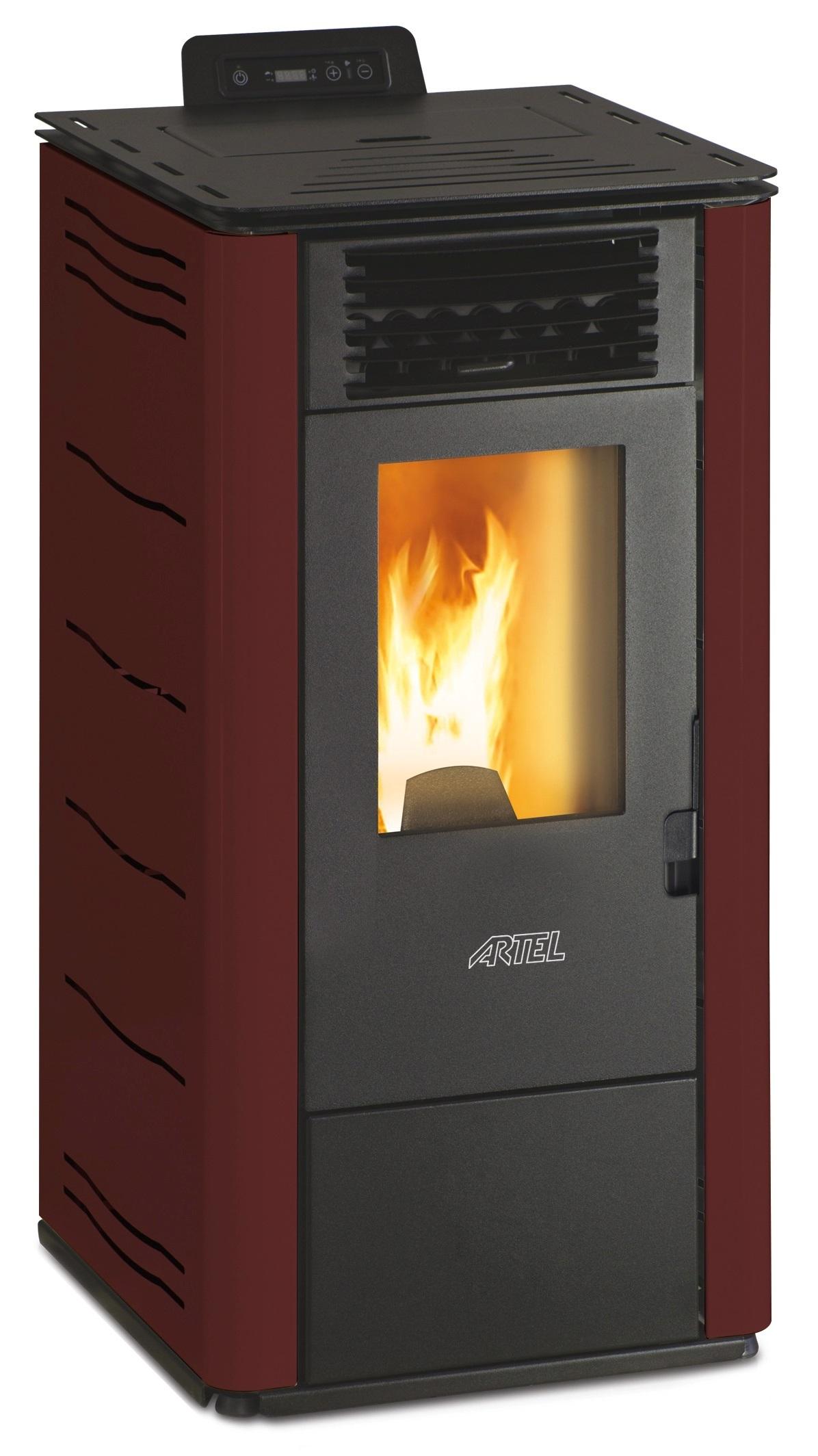 Salamandra de Pellets 9kW Easy M (Bordeaux) - ARTEL