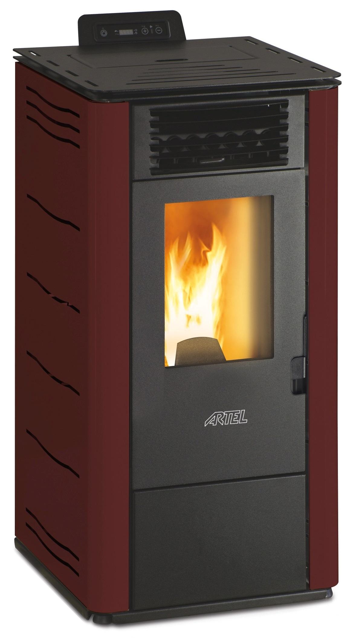 Salamandra de Pellets 7kW Easy S (Bordeaux) - ARTEL