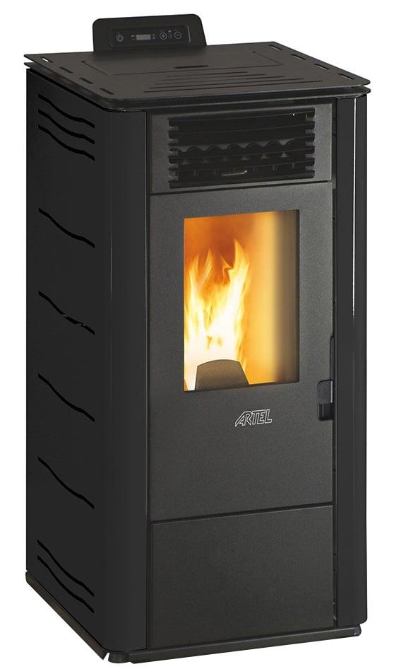 Salamandra de Pellets 7kW Easy S (Preto) - ARTEL