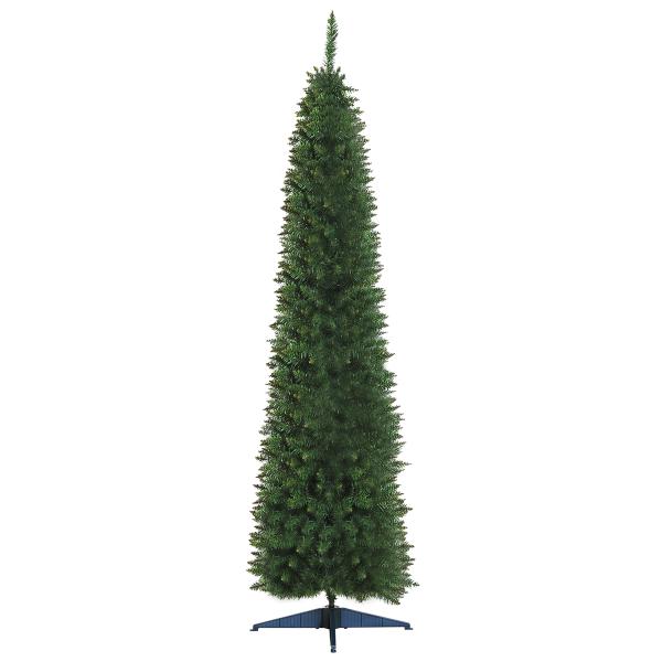 Árvore de Natal Artificial 210cm Ignífugo com 499 Pontas de Ramo PVC Decoração de Natal para Interiores Verde