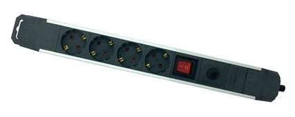 Extensão Quadrupla c/ Interruptor (1,5 mts) Preto - ELBAT