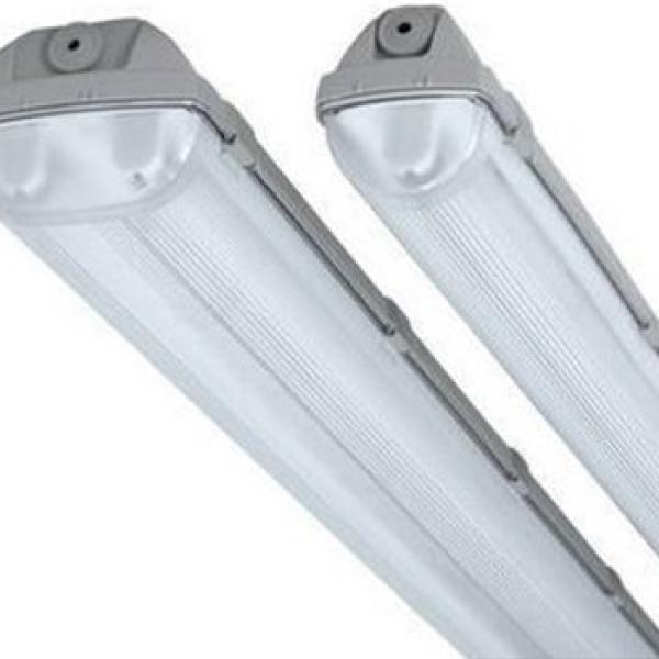 Armadura Estanque (IP65) p/ Lampada Tubular LED T8 60cm - ELBAT