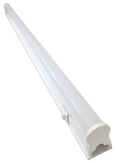 Armadura LED T5 5W 6000K 500Lm Opalina c/ Interruptor (30cm) - ELBAT