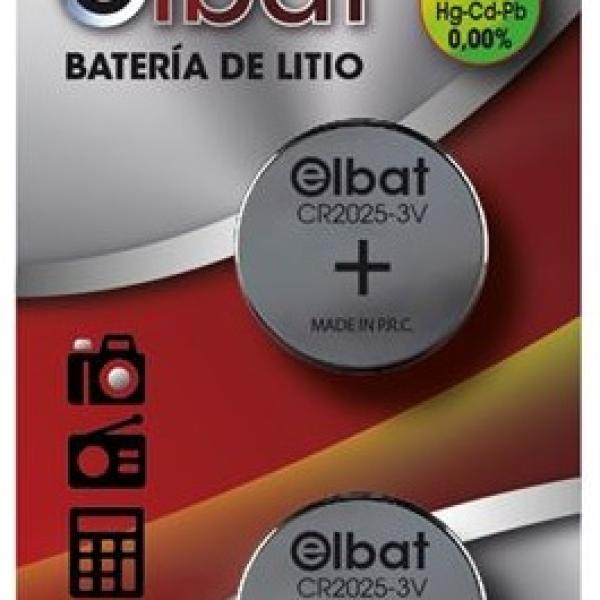 Blister 2x Pilhas Lithium 3V CR2025 - ELBAT