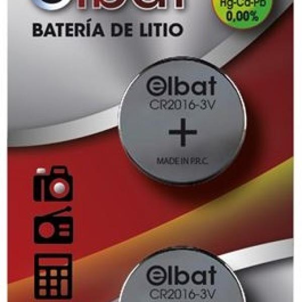 Blister 2x Pilhas Lithium 3V CR2016 - ELBAT