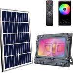 Projetor LED RGB 60W 515Lm + Painel Solar c/ Comando - ELBAT