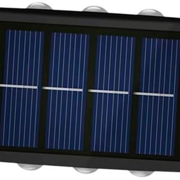 Aplique de Parede LED Solar 6000K IP65 (Preto) - ELBAT