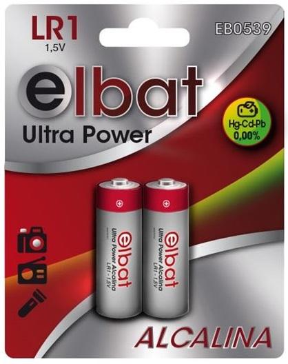 Blister 2x Pilhas Alcalinas LR1 1,5V - ELBAT