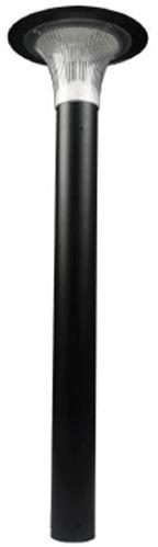 Poste Exterior de Jardim p/ Candeeiro LED Solar EB0560 (Preto) - ELBAT
