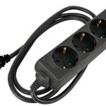 Extensão Quadrupla (5 mts) - Preto