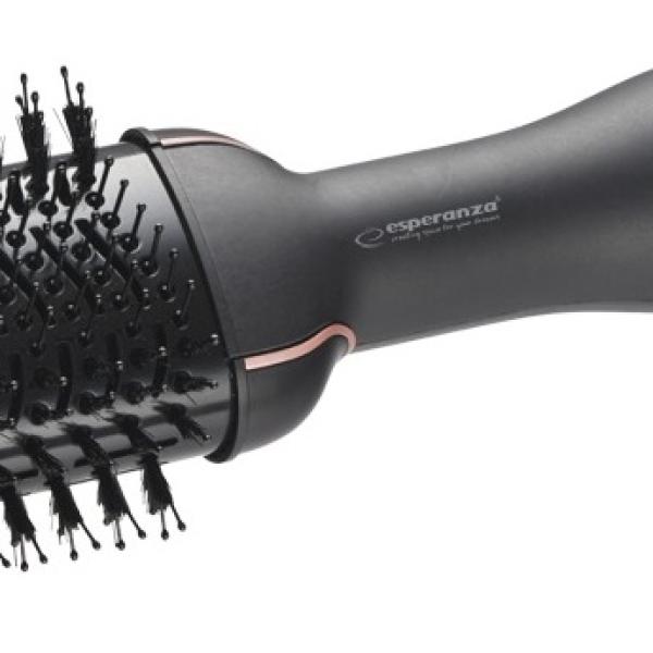 Escova Modeladora de Cabelo Ar Quente 1200W Claudia (Preto) - ESPERANZA