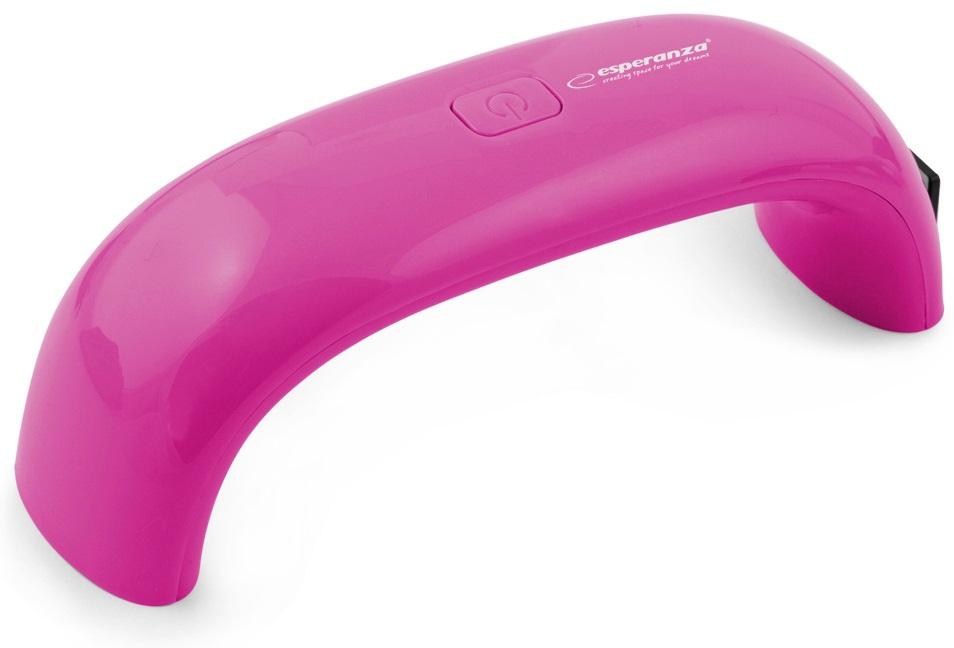 Secador Ultravioleta LED 9W (Secagem Cola, Unhas Gel, Lacas, etc) Rosa - ESPERANZA