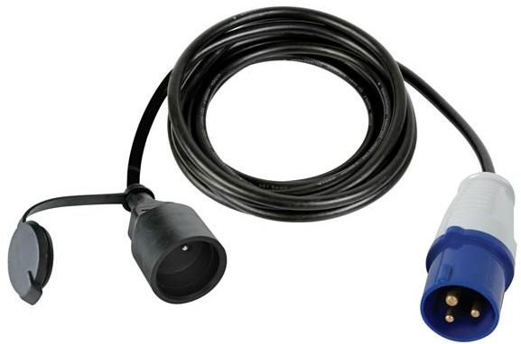 Cabo Adaptador Ficha CEE 3 Polos - Ficha Schuko Femea (3 mts)