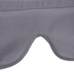 Almofada para Baloiço de 2 Peças Almofada para Baloiço de Assento e Encosto Acolchoado 130x45x5 cm Cinza