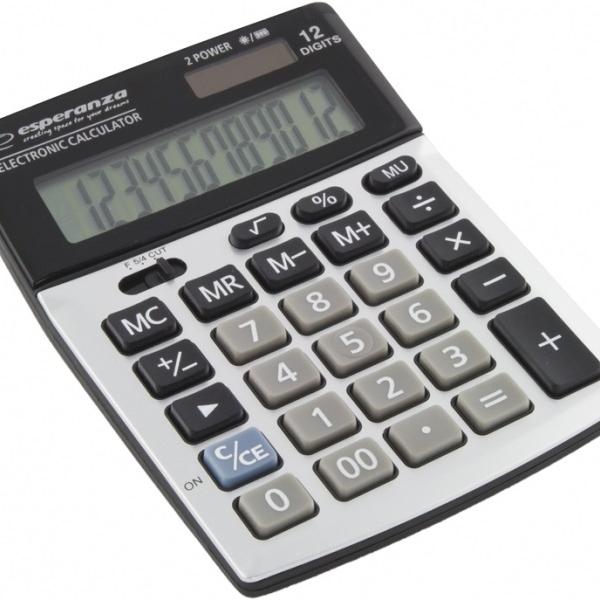 Calculadora de Secretária 12 Digitos (Solar) - ESPERANZA