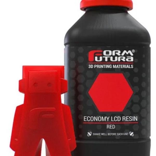 Resina p/ Impressão 3D LCD 1000ml Económica (Vermelho) - FORMFUTURA