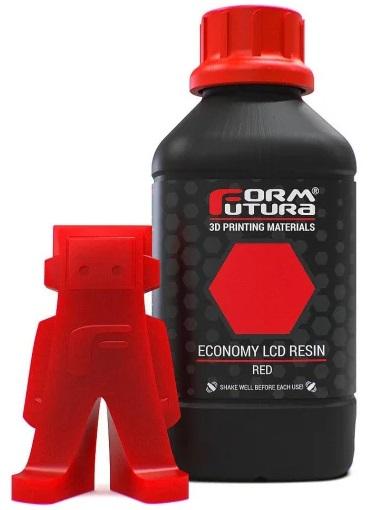 Resina p/ Impressão 3D LCD 1000ml Económica (Vermelho) - FORMFUTURA