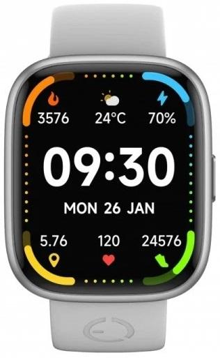 Smartwatch Ecowatch 6 (Prateado) - MAXCOM