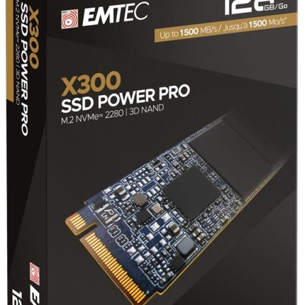 Disco SSD 128GB X300 M.2 PCI Express 3.0 3D NAND NVMe - EMTEC