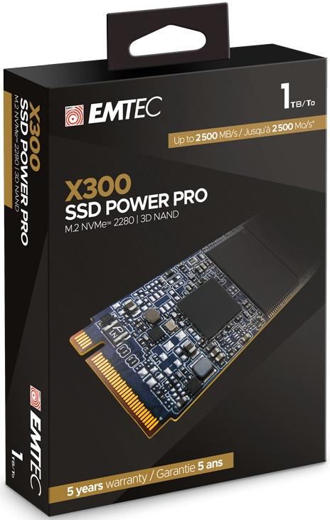 Disco SSD 1TB X300 Power Pro M.2 NVMe PCIe - EMTEC