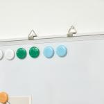 Quadro Magnético com Estrutura de Liga de Alumínio 90x60 cm Apagador 4 Marcadores e 10 Ímás para Escritório Casa Branco