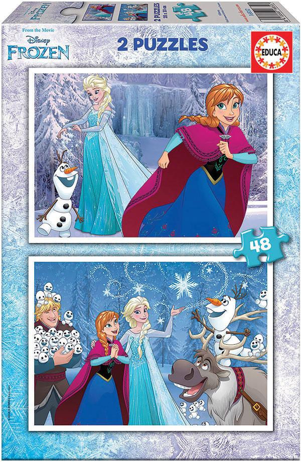 2x Puzzle 48 Frozen - EDUCA