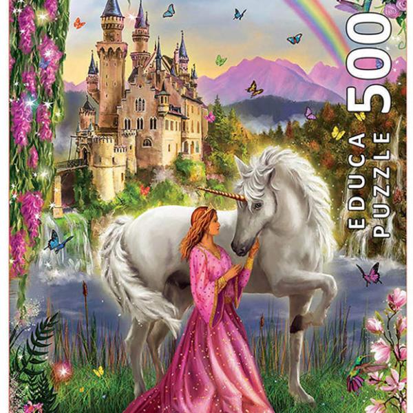 Puzzle 500 Fada e Unicórnio - EDUCA
